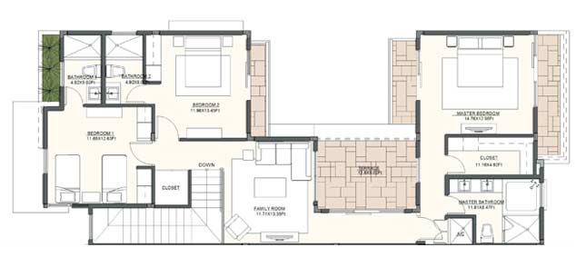 Casa 4 Upper Level - Covered Terrace Leads to Private Yard; - Separate Employee Quarters