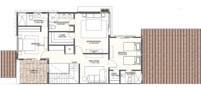 Casa 5 Upper Level - Covered Terrace Leads to Private Yard; - Separate Employee Quarters